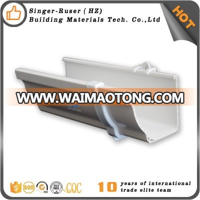 New arrival hotsale ss304 roofing gutter tech china decorative plastic gutters cheap pvc roof gutter philippines (CE,SGS,SONCAP)